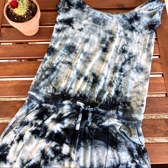 🏷SOLD VICI Stonewash Tie Dye Waist Tie Pantsuit - Picture 5 of 11